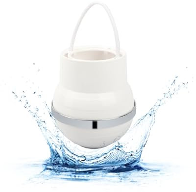 Filtre à Eau Pour Baignoire, Purificateur d'Eau Dure, Filtre à eau Robinet, Bath Ball Water Filter, Adoucisseur d'Eau Douche, Système De Filtration d'Eau Pour Baignoire, 12.5x12.5x20 cm