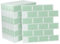 SUBTLETY 3D PVC Wandpaneele Abziehen & Aufkleben Klebefliesen 30x30cm Selbstklebend Fliesenaufkleber 10 Stück Spritzschutz Stein-Optik Klebefliesen für Küche Bad Büro (Grün)