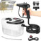HENYEER Pulitore a vapore portatile, pulitore a vapore elettrico ad alta pressione da 2500 W con 6 velocità regolabili e 3 tipi di testine, serbatoio dell'acqua grande da 1200 ml per cucina, finestre
