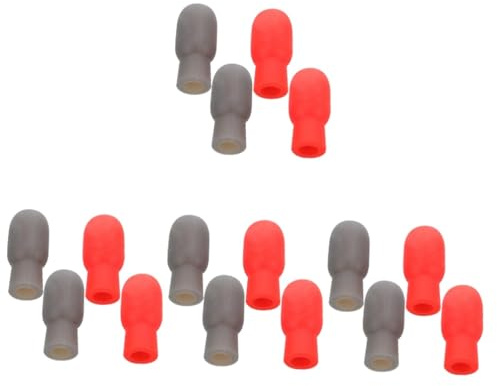 ibasenice 16stücke Drumstick Kopfkappen Für Leises Üben Drum Practice Tips Schützende Langlebige Mute Caps Geräuschentwicklung Für Anfänger Und Profis