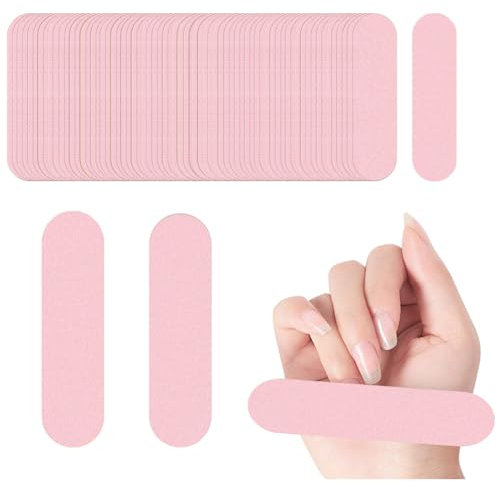 SOPSTUO 100Pcs Professional Nail Files 180/240 Grit - Double Emery Boards for Nails, Mini Nail Files for Natural, Acrylic and Gel Nails