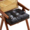 Leder Stuhlkissen 40x40/45X45 Sitzkissen Schwarz/Braun Outdoor Indoor- Wasserdichte Sitzpolster für Sitzauflage Matratzenkissen Sesselkissen Dicke Polsterung Bodenkissen(M6,45X45X7CM(18X18X3IN))