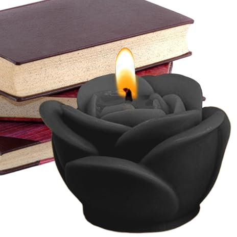 Candela a forma di petalo di rosa - Candele a forma di rosa - Candele San | Candela profumata in cera di soia di San decorazione per tavolo, , sal