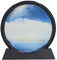 HappyFit 7 Zoll bewegliches Sand-Kunstbild, entspannende Dekoration, 3D-Treibsand-Gemälde, Dekor für Zuhause, Schreibtisch, Büro (Azul)