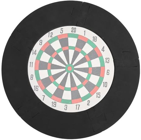 Dart Board Surround Ring, PU Protective Dart Target Retainer, Lightweight EVA Dartboard Wall Protection Board, Protective Wall Cover for Missed Throws, Easy Assembly for Home&Outdoor Use