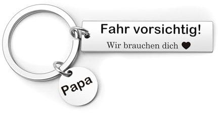 Vatertagsgeschenk für Papa Dankeschön Geschenke Schlüsselanhänger Fahr Vorsichtig Weihnachten Ostergeschenk Neujahrsgeschenke Ruhestand Geburtstag Vatertag Valentinstag Beste Geschenk für Papa Vater