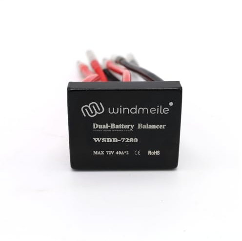 windmeile | Dual Battery Balancer mit 4mm Bullet für E-Bike Akkus, 20-72V 40A, E-Bike, Pedelec
