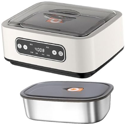 Milageto Joghurtbereiter mit Brotzeitdose für den Haushalt, Digitaler Joghurt Maker, automatische Joghurtmaschine aus Edelstahl für DIY selbstgemachten Joghurt, Käse-, Natto-Zubereiter