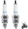 2x Zündkerze NGK CR7HSA, Zündkerze Ersetze für A7RTC, C7HS, kompatibel mit Bosch UR3AC, Champion PRZ9HC, Denso U22FSRU, passend für GY6 139QMB/QMA Motoren, Scooter, Moped, ATV, Quad, 50cc–125cc Motor