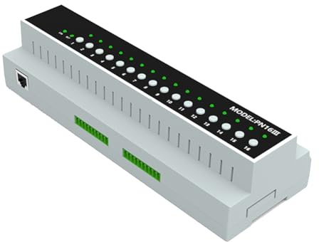 Knoruley Módulo de Interruptor de Relé Tuya Smart Zigbee de 16 Entradas, Control Remoto para Electrodomésticos, 110 V-240 V, Control por Voz Mediante Aplicación.