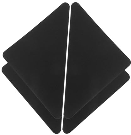 JUMPLAWN 4 Stück Teiliges Antirutsch Teppichunterlagen Waschbare PU Nano Klebepads für Teppiche Holzböden Doppelseitige rutschfeste Teppichstopper für Sicheren Halt