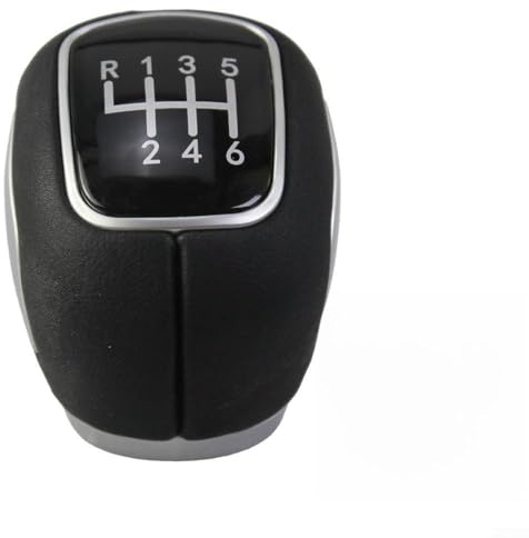 KHIronHive Schaltknauf für Chevrolet Cruze 2009–2015, für Mitsubishi Outlander, Lancer, Evolution, aus ABS-Kunststoff und Leder mit 10 mm Öffnung (B)