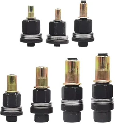 Nut Rivet Tool - 7-Pcs Carbon Steel Drill Adapter, Rivnut Installation Tool | Manual and Electric Drill Compatible for Warehouses Workshops Automotive Repair Shelving Blind Rivet Fastening M3- Set