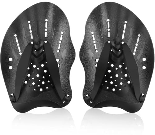 SHENGYIG 1 Paar Paddles Schwimmen, Verstellbar Schwimmpaddels Hand, für Männer und Frauen Schwimmpaddel Erwachsene, Schwimm Paddles, für Schwimmbadtraining und Outdoor-Schnorcheln