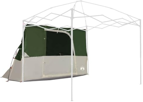 Tente intérieure imperméable avec toit et stockage, tente verte 280 x 220 x 176 cm en taffetas pour camping