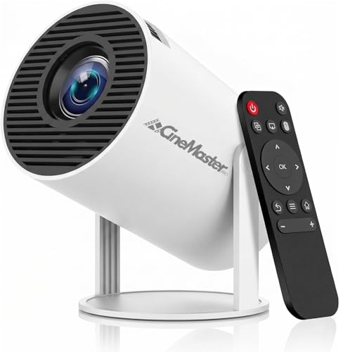 CineMaster Pro 4K Smart Projector Ultra HD Home Theatre | Premium Outdoor Movie Player with Fast Autofocus WiFi Bluetooth & Auto Keystone for Family Gaming and Backyard