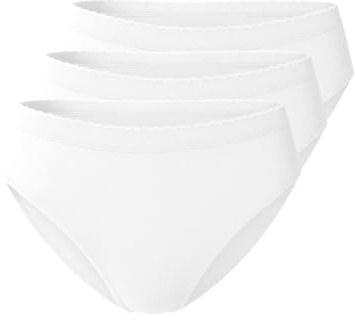 Yenita 3er Pack Damen Mikrofaser Hüftslip, Seamless Unterwäsche, Wohlfühl-Slips