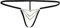 Sohimary 443 Damen Glitzer String Tanga XS S M 32 34 36 38 Schwarz