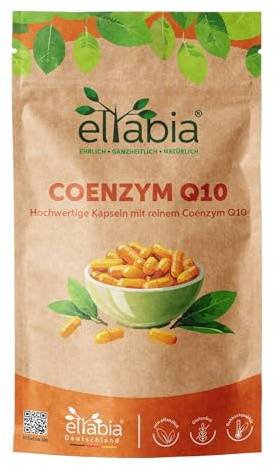 Coenzym Q10 kapslar 500 stycken | 200 mg hög dos premium ubiquinon | Vegan från vegetabilisk fermentering