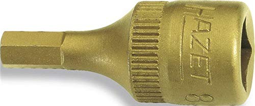 HAZET Steckschlüsseleinsatz 8501, 1/4 Zoll 6-kant, Schlüsselweite 4 mm, 28mm