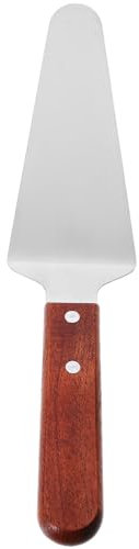 iplusmile Stainless Steel Cake Server: Wooden Handle Cake Slice Pie Server for Kitchen, Restaurant,Party and Wedding,Dishwasher Safe