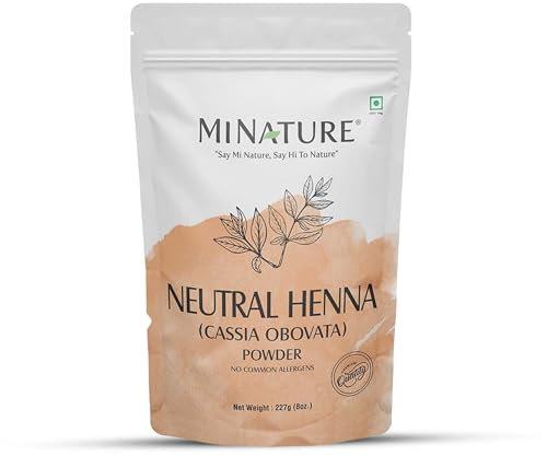 Mi Nature Pure Neutral Henna Powder(Cassia Obovata) |for Hair Conditioning| Adds no Colour to hair| 100% Herbal & Natural Scalp care mask |Unisex |227 gm(8 oz)