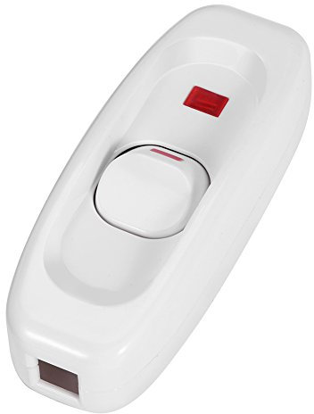 Interruttore cavo cavo lampada da tavolo ON/OFF in linea - con indicatore LED (CA 250 V 10 A)(2#)