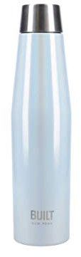 BUILT Apex - Bouteille Isotherme avec Bouchon Hermétique, 100% Réutilisable, Sans BPA, Gourde en Acier Inoxydable 18/10, 540 ml, Bleu Irisé