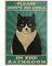 Metallschild mit der Aufschrift Cat Please Don't Do Coke In The Bath, 20,3 x 30,5 cm