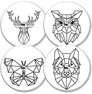 MySweetStitch 4 Sensor-Sticker für FreeStyle Libre 2/Select Mini Tattoo | Individueller Look, passgenauer Zuschnitt, wasserabweisendes Premium-Vinyl, Schutz vor Kratzern
