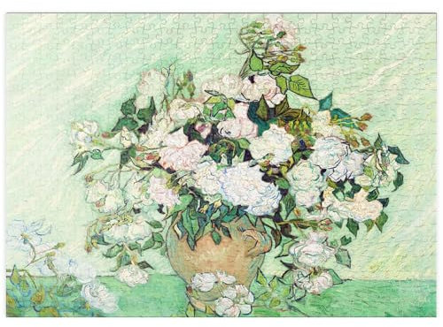 MyPuzzle Roses (1890) by Vincent Van Gogh - Premium 500 Teile Puzzle - MyPuzzle Sonderkollektion von Æpyornis