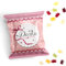 Logbuch-Verlag 25 kleine Fruchtgummi Päckchen rosa pink Gastgeschenk Süßigkeit mit Text Danke für Taufe & Konfirmation