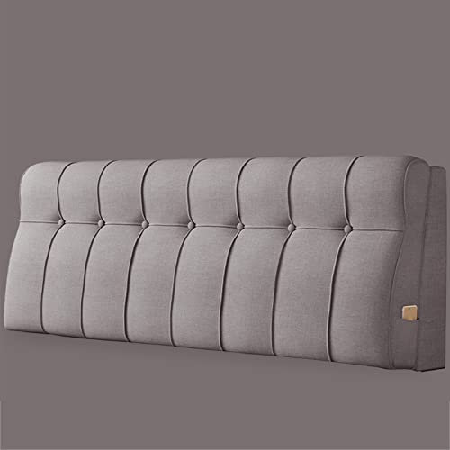 Generic Kopfteilkissen Aus Leinen,Gepolstertes Rückenlehnenkissen Für Tagesbett Bettauflage Lesekissen Lendenwirbelstütze Polster Für Bett,Etagenbett,C,No headboard 78.7/200cm