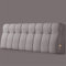 Generic Kopfteilkissen Aus Leinen,Gepolstertes Rückenlehnenkissen Für Tagesbett Bettauflage Lesekissen Lendenwirbelstütze Polster Für Bett,Etagenbett,C,No headboard 78.7/200cm