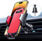 VANMASS Handyhalterung Auto Upgrade Patent Handyhalter Auto Lüftung Silikonschutz 100% Stabil Handy Autohalterung mit Haken 360°Drehbarer kfz Smartphone Halterung Auto für iPhone Samsung Huawei,Rot