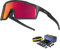 SCVCN Cycling Glasses Polarized with 3 Interchangeable Lenses for Men Women UV400 Protection MTB Bike Running Driving Fishing Golf Cycle 01 Red Black