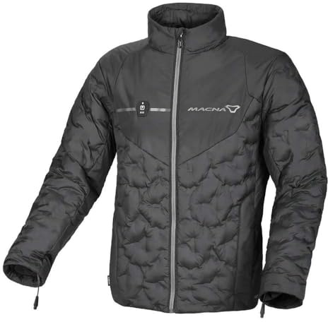 Macna Ascent beheizbare Daunenjacke, schwarz, 2XL