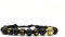 Samsara Tibetisches Buddhistisches Armband, Verstellbare Länge, Mystisches Glücksbringer-Schmuckstück - Hochfestes gewachstes Baumwollband (MATTER SCHWARZER ONYX UND MANTRA)