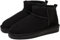cutecool Mini-Stiefel für Frauen,Klassische Mini-Stiefelette mit Fell gefüttert,Warme mit Fell gefütterte Winterstiefel mit Anti-Rutsch-Beschichtung (Black,37)…