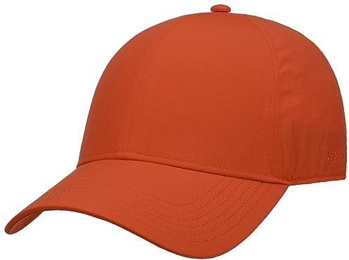 Stetson Uni Cap UV-Schutz Unifarbene Wasserabweisende Nyloncap Basecap Damen Herren Frühjahr Sommer orange One Size