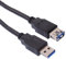 Black 1m USB 3.0 Male to Female Extension Cable Lead Electrical Electronics