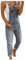 Salopette da donna in jeans lunghi, in denim, elasticizzata, dritta, jeans, grigio., L