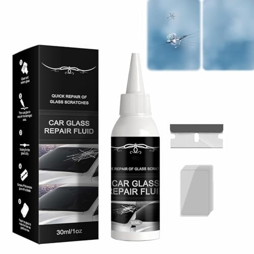 SEGMINISMART Car Glass Repair Fluid,Window Glass Crack Repair Liquid,Glass Repair Fluid,Car Window Cracked Windshield Repair Kit,Windshield Crack Repair Kit,Automotive Fluid Window Repair Set