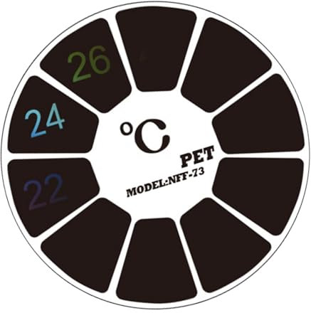 Aquarium-Thermometer-Streifen Zum Aufkleben – Aquarium-Thermometer-Streifen Zum Aufkleben | Messung Der Aquariumtemperatur | Aquarium-Thermostat | Genau Ablesbarer Temperatursensor Für Fisch-Axolotl-S