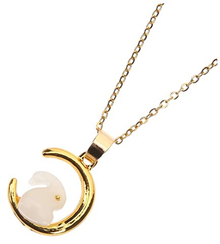 VALICLUD Bunny Necklace Pendant for Women Gold Clavicle Chain Rabbit Jewelry Charm Suitable for Casual and Occasion