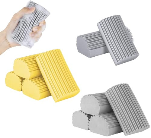 10 Pcs Dust Sponge, Damp Duster Sponge Reusable Duster Sponge Dust Catch Dump Duster Cleaning Tool for Windows Curtains Railings Sofas Doors