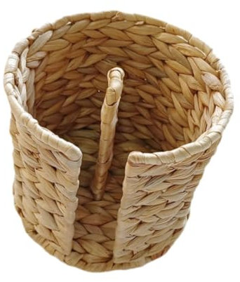 perfk Toiletten Papier Korb Toiletten Papier Aufbewahrung organisator, freistehend tragbar Hand gewebt für Büro Schlafzimmer Schlafsaal Haushalt