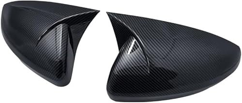 GwwEi6 Spiegelkappen Außenspiegel Für Polo 2019 2020 2021,Auto Rückspiegelkappe Gehäuse Autozubehör Außenspiegel Ersatzteile,B-2 pcs Carbon Fiber