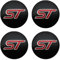 ASEUOG 4 Pezzi 56mm Veicolo Coprimozzi Adesivi per Ford Focus 2 Focus 3 4 2005-2017 ST Line Accessori per Lo Styling dell'auto