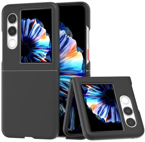 GIOPUEY Cover Compatibile con Nubia Flip 2, Materiale PC Rigido Custodia, Comodo e Liscio al Tatto Case，Antiurto, Anti-Impronta - Black